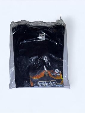 FTP Black Short Sleeve Tee with Horror Graphic